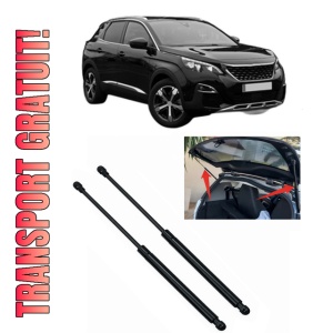Set 2 amortizoare portbagaj haion PEUGEOT 3008 II SUV (MC_, MR_, MJ_, M4_) din 2016-2023, 2 bucati, KROSNO, 4 stickere auto PEUGEOT