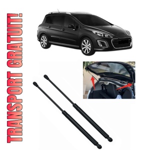 Set 2 amortizoare portbagaj haion PEUGEOT 308 SW I Estate Van (4E_) din 2008-2012, 2 bucati, MAGNUM TECHNOLOGY, 4 stickere auto PEUGEOT