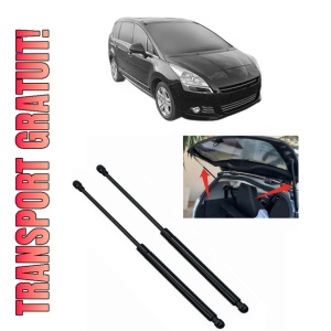 Set 2 amortizoare portbagaj haion PEUGEOT 5008 I Van (0U_) din 2009-2017, 2 bucati, MAGNUM TECHNOLOGY, 4 stickere auto PEUGEOT