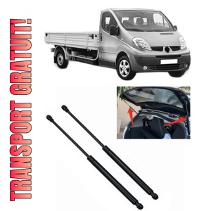 Set 2 amortizoare portbagaj haion RENAULT TRAFIC II Platform/Chassis (EL) din 2001-2003, 2 bucati, KROSNO, 4 stickere auto RENAULT