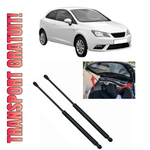 Set 2 amortizoare portbagaj haion SEAT IBIZA IV SC (6J1, 6P5) din 2008-2016, 2 bucati, KROSNO, 4 stickere auto SEAT