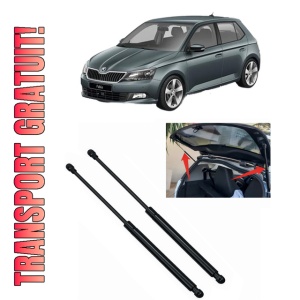 Set 2 amortizoare portbagaj haion SKODA FABIA III (NJ3) din 2014-2021, 2 bucati, KROSNO, 4 stickere auto SKODA