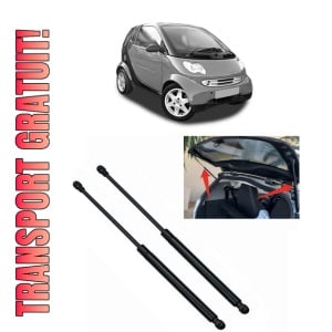 Set 2 amortizoare portbagaj haion SMART CITY-COUPE (450) din 1998-2004, 2 bucati, MAGNUM TECHNOLOGY, 4 stickere auto SMART