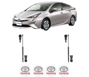 Set 2 amortizoare portbagaj haion TOYOTA PRIUS (_W5_) din 2015-2022, 2 bucati, KROSNO, 4 stickere auto TOYOTA v277