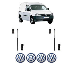 Set 2 amortizoare portbagaj haion Volkswagen CADDY III MPV (2KB, 2KJ, 2CB, 2CJ) din 2004-2015, 2 bucati, MAGNUM TECHNOLOGY, 4 stickere auto Volkswagen v5437