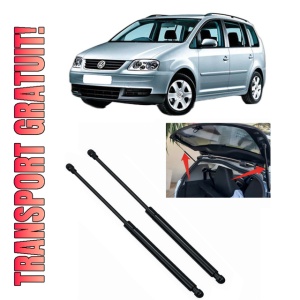 Set 2 amortizoare portbagaj haion Volkswagen TOURAN VAN (1T1, 1T2) din 2003-2010, 2 bucati, KROSNO, 4 stickere auto Volkswagen