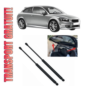 Set 2 amortizoare portbagaj haion VOLVO C30 (533) din 2006-2012, 2 bucati, KROSNO, 4 stickere auto VOLVO