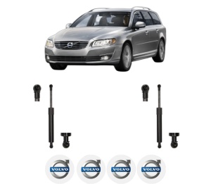 Set 2 amortizoare portbagaj haion VOLVO V70 III Estate Van (135) din 2013-2015, 2 bucati, MAGNUM TECHNOLOGY, 4 stickere auto VOLVO v3637