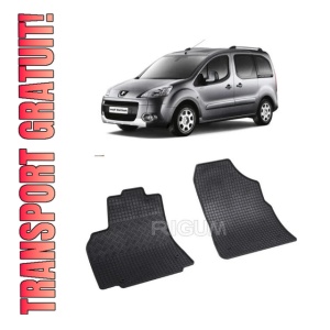Set 2 covorase Citroen Berlingo 2M 2008-2018, din cauciuc 100%, compatibile cu autoturismul CITROEN Berlingo