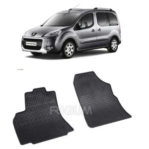 Set 2 covorase Citroen Berlingo 2M 2008-2018, din cauciuc 100%, compatibile cu autoturismul CITROEN Berlingo v2005