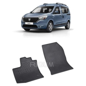 Set 2 covorase Dacia Dokker 2M 2013-2021, din cauciuc 100%, compatibile cu autoturismul DACIA Dokker v786