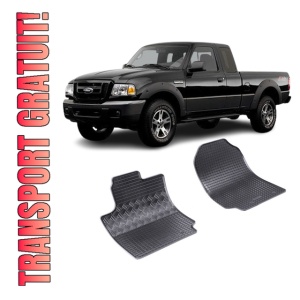 Set 2 covorase Ford Ranger 2012- Single Cab 2M2015, din cauciuc 100%, compatibile cu autoturismul FORD Ranger