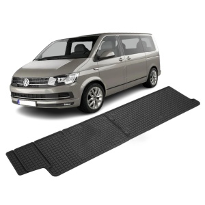 Set 2 covorase Volkswagen T 6 Transporter/Caravelle 2015- 2019, Randul 3 din cauciuc 100%, compatibile cu autoturismul Volkswagen T6 v5825