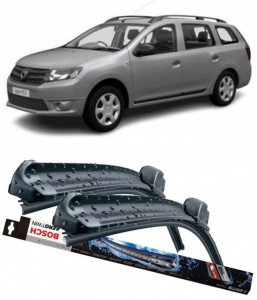 Set 2 stergatoare parbriz Bosch Aerotwin 600/475mm compatibile cu Dacia LOGAN MCV II (2013) Bosch accesorii pentru autoturismul tau - masina v215168
