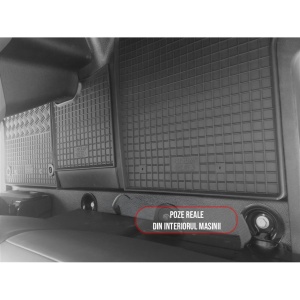 Set 3 covorase Opel Vivaro 2/3M 2020-prezent, din cauciuc 100%, compatibile cu autoturismul OPEL Vivaro v5191