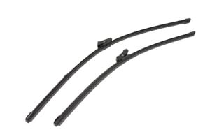 Set 3 stergatoare AUDI Q5 (8RB) din 2008 - 2017, pentru parbriz si luneta fata si spate auto, Valeo Silencio Xtrm, din cauciuc siliconat rezistent, 4 Stickere Auto AUDI v13409