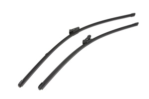 Set 3 stergatoare AUDI Q5 (GUB) din 2025, pentru parbriz si luneta fata si spate auto, Valeo Silencio Xtrm, din cauciuc siliconat rezistent, 4 Stickere Auto AUDI v12558