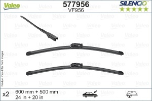 Set 3 stergatoare BMW Seria X2 (F39) din 2017 - 2023, pentru parbriz si luneta fata si spate auto, Valeo HydroConnect, din cauciuc siliconat rezistent, 4 Stickere Auto BMW v12797