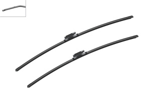 Set 3 stergatoare CITROEN C4 PICASSO I MPV (UD_) din 2006 - 2013, pentru parbriz si luneta fata si spate auto, Bosch Twin, din cauciuc siliconat rezistent, 4 Stickere Auto CITROEN v8476