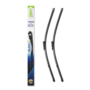 Set 3 stergatoare FORD S-MAX (CJ, WA6) din 2015 - 2018, pentru parbriz si luneta fata si spate auto, Valeo Silencio Xtrm, din cauciuc siliconat rezistent, 4 Stickere Auto FORD v14187