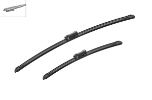 Set 3 stergatoare HYUNDAI i20 III (BC3, BI3) din 2020, pentru parbriz si luneta fata si spate auto, Bosch Twin, din cauciuc siliconat rezistent, 4 Stickere Auto HYUNDAI v8824