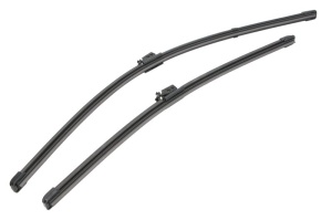 Set 3 stergatoare MERCEDES-BENZ A-CLASS (W177) din 2018 - 2019, pentru parbriz si luneta fata si spate auto, Valeo Silencio Xtrm, din cauciuc siliconat rezistent, 4 Stickere Auto MERCEDES-BENZ v13385
