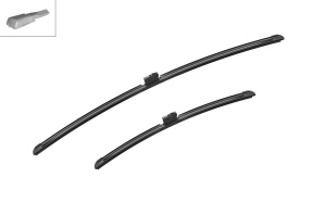 Set 3 stergatoare MERCEDES-BENZ VITO Mixto (Double Cabin) (W447) din 2014 - 2020, pentru parbriz si luneta fata si spate auto, Bosch Aerotwin, din cauciuc siliconat rezistent, 4 Stickere Auto MERCEDES-BENZ v6796