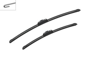 Set 3 stergatoare OPEL VECTRA C Estate (Z02) din 2003 - 2009, pentru parbriz si luneta fata si spate auto, Bosch Twin, din cauciuc siliconat rezistent, 4 Stickere Auto OPEL v7888