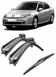Set 3 stergatoare parbriz si luneta Bosch Aerotwin pentru Renault Laguna III (BT) (10.07 -) Bosch accesorii pentru autoturismul tau - masina v219865