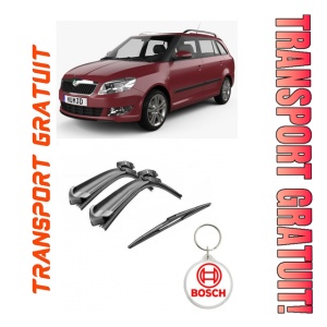 Set 3 stergatoare parbriz si luneta Bosch Aerotwin pentru Skoda Fabia (5J5) Combi (03.10 - 05.13) Bosch