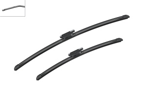 Set 3 stergatoare RENAULT MEGANE IV Grandtour (K9A/M/N_) din 2016, pentru parbriz si luneta fata si spate auto, Bosch Twin, din cauciuc siliconat rezistent, 4 Stickere Auto RENAULT v11356
