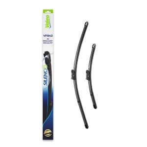 Set 3 stergatoare SEAT ARONA (KJ7, KJP) din 2017, pentru parbriz si luneta fata si spate auto, Valeo Silencio Xtrm, din cauciuc siliconat rezistent, 4 Stickere Auto SEAT v14139