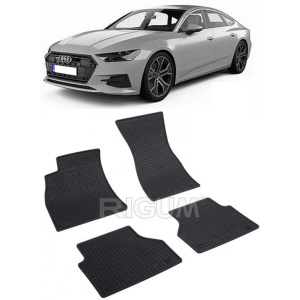 Set 4 covorase Audi A6 Allroad 2018-prezent, din cauciuc 100%, compatibile cu autoturismul AUDI A6 v72