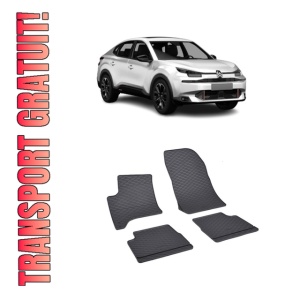 Set 4 covorase Citroen C4 Mhev 2024-prezent, din cauciuc 100%, compatibile cu autoturismul CITROEN C4