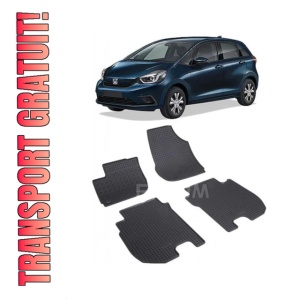 Set 4 covorase Honda Jazz Crosstar 2020-prezent, din cauciuc 100%, compatibile cu autoturismul HONDA Jazz