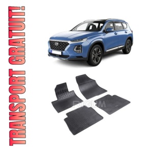 Set 4 covorase Hyundai Santa Fe 2010-2012, din cauciuc 100%, compatibile cu autoturismul HYUNDAI Santa