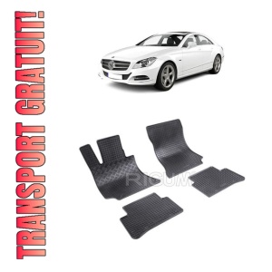 Set 4 covorase Mercedes E-Klasse 2009-2016, din cauciuc 100%, compatibile cu autoturismul MERCEDES E-Klasse