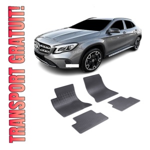 Set 4 covorase Mercedes Gla 2003-2008, din cauciuc 100%, compatibile cu autoturismul MERCEDES GLA