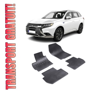 Set 4 covorase Mitsubishi Outlander 2007-prezent, din cauciuc 100%, compatibile cu autoturismul MITSUBISHI Outlander
