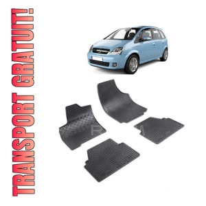 Set 4 covorase Opel Meriva 2003-2010, din cauciuc 100%, compatibile cu autoturismul OPEL Meriva