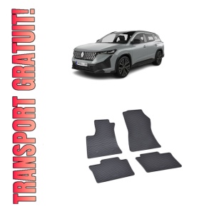 Set 4 covorase Renault Espace Hev 2023-prezent, din cauciuc 100%, compatibile cu autoturismul RENAULT Espace