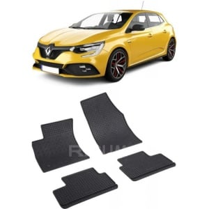 Set 4 covorase Renault Megane 2016-prezent, din cauciuc 100%, compatibile cu autoturismul RENAULT Megane v3616