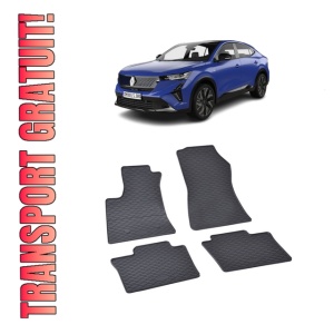Set 4 covorase Renault Rafale Hev 2024-prezent, din cauciuc 100%, compatibile cu autoturismul RENAULT Rafale