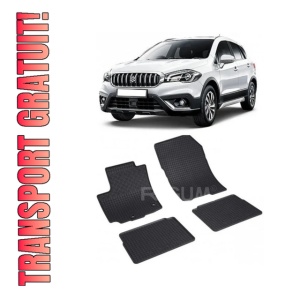Set 4 covorase Suzuki S-Cross Hybrid 2022-prezent, din cauciuc 100%, compatibile cu autoturismul SUZUKI S-Cross