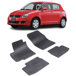 Set 4 covorase Suzuki Swift 2005-2010, din cauciuc 100%, compatibile cu autoturismul SUZUKI Swift v3971