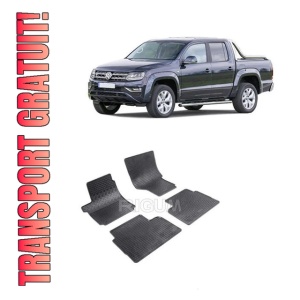Set 4 covorase Volkswagen Amarok 2011-2020, din cauciuc 100%, compatibile cu autoturismul Volkswagen Amarok