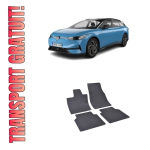Set 4 covorase Volkswagen Id.7 2024-prezent, din cauciuc 100%, compatibile cu autoturismul Volkswagen ID.7