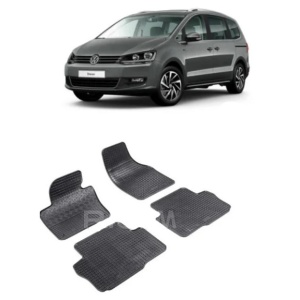 Set 4 covorase Volkswagen Sharan 5M 2010-2022, din cauciuc 100%, compatibile cu autoturismul Volkswagen Sharan v5105