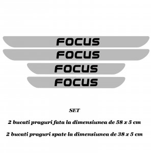 Set 4 protectii praguri auto autoadezive Focus si breloc Succes, accesorii pentru autoturismul tau - masina v246528