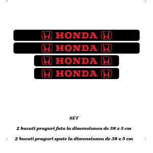 Set 4 protectii praguri auto autoadezive Honda si breloc Succes, accesorii pentru autoturismul tau - masina v246958